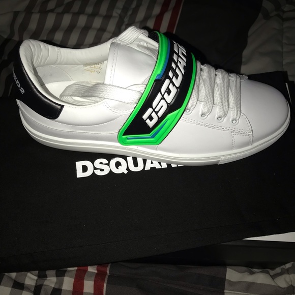Dsquared Shoes | Dsquared2 Tstrap Sneakers | Color: White | Size: 8 | Yo_Ant3's Closet